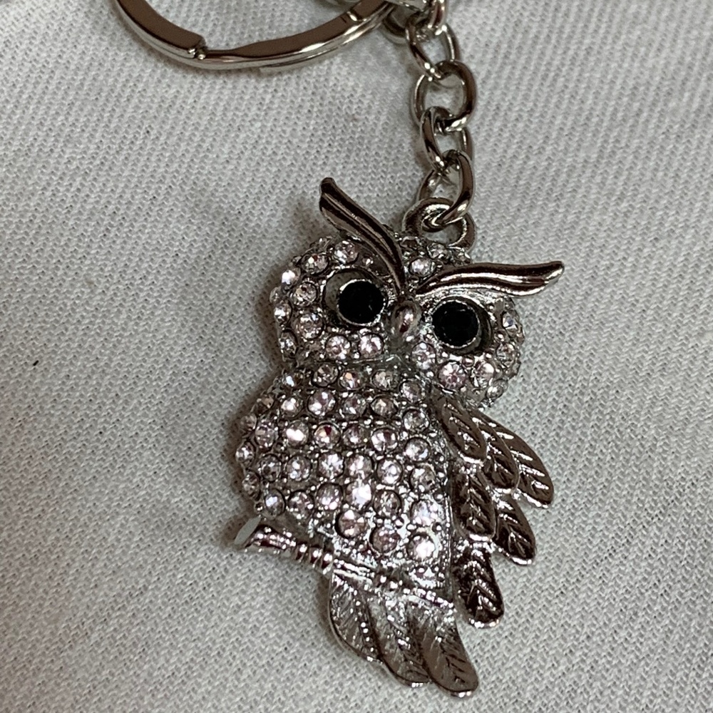 Jeweled owl Keychain